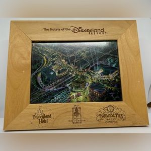 Disney Resorts Hotel Wooden Collectors Picture Frame